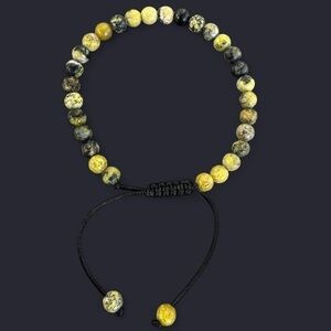 Serpentine Adjustable Gemstone Bead Bracelet 6mm